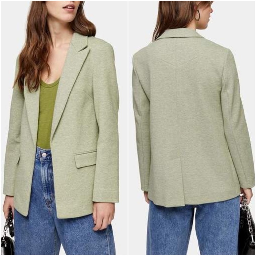 Topshop Slouch Double Breasted Blazer - Picture 1 of 9
